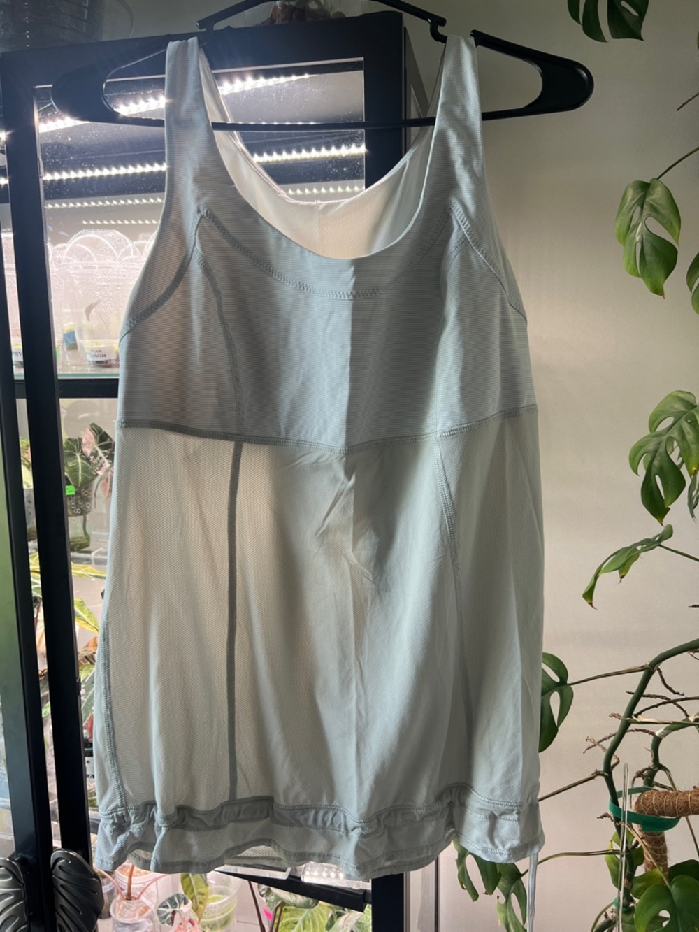 lululemon athletica light blue tank top